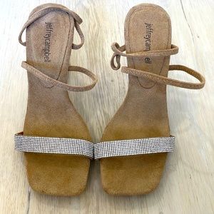 Jeffrey Campbell Herald Embellished Clear Wedge